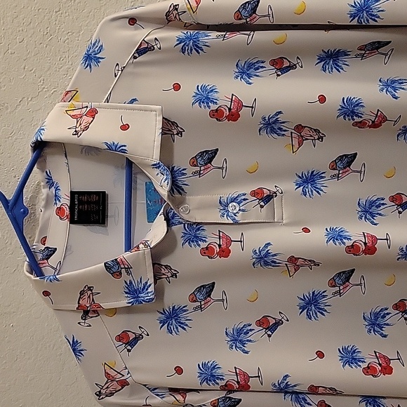Tropical Bros Polo Shirt - White - XL - Picture 4 of 16